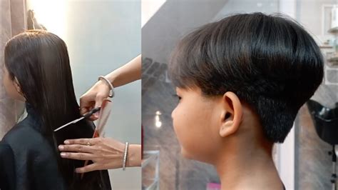 mushroom cut for girl child